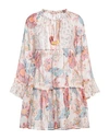 Anjuna Woman Mini Dress Ivory Size M Cotton, Silk In White