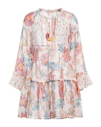Anjuna Woman Mini Dress Ivory Size M Cotton, Silk In White