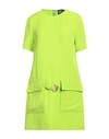 Versace Jeans Couture Woman Mini Dress Light Green Size 4 Polyester, Elastane