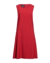 Boutique Moschino Woman Midi Dress Red Size 12 Polyester, Elastane