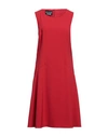 Boutique Moschino Woman Midi Dress Red Size 10 Polyester, Elastane