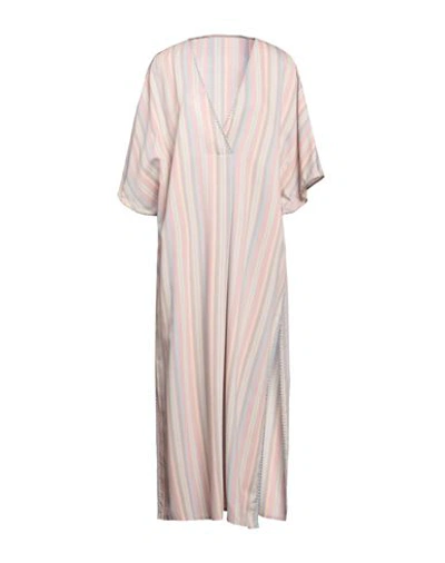 In The Mood For Love Woman Maxi Dress Pink Size M Viscose, Nylon