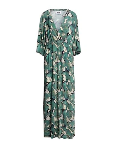 Alpha Studio Woman Maxi Dress Green Size 10 Viscose, Elastane