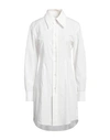 Mm6 Maison Margiela Woman Mini Dress White Size 4 Cotton