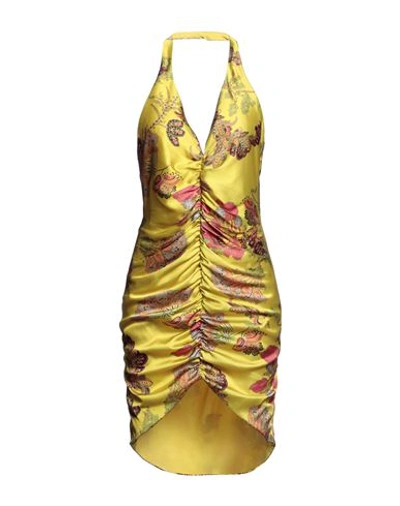 Gaelle Paris Gaëlle Paris Woman Mini Dress Acid Green Size 8 Polyester