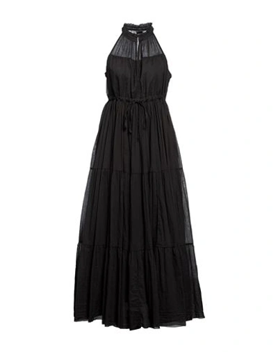 Pinko Woman Maxi Dress Black Size 8 Cotton