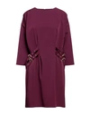Simona Corsellini Woman Mini Dress Deep Purple Size 10 Polyester, Elastane