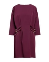 Simona Corsellini Woman Mini Dress Plum Size 8 Polyester, Elastane In Purple