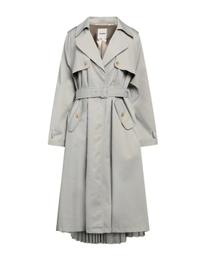 Sandro Woman Overcoat Sage Green Size 8 Polyester