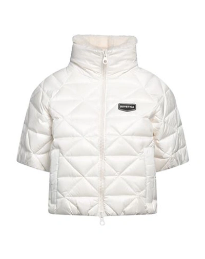 Duvetica Woman Puffer Ivory Size 6 Polyamide, Polyester In White