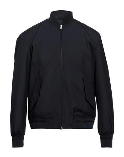 Lardini Man Jacket Midnight Blue Size 44 Polyester, Wool