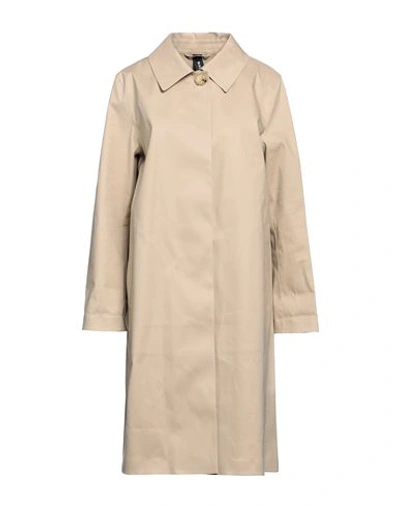 Mackintosh Woman Overcoat Sand Size 8 Cotton In Beige