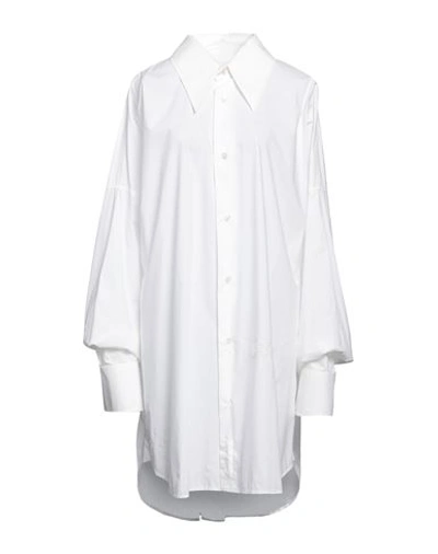 Mm6 Maison Margiela Woman Shirt White Size L Cotton