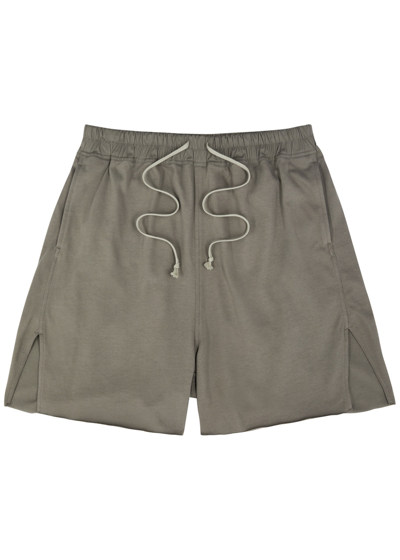 Rick Owens Cotton Shorts In Grey