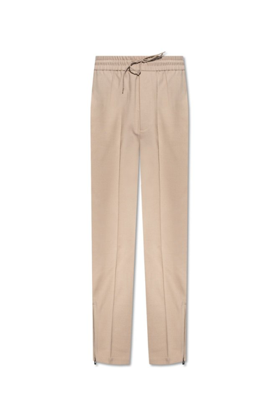 Emporio Armani Pleat Front Trousers In Rope