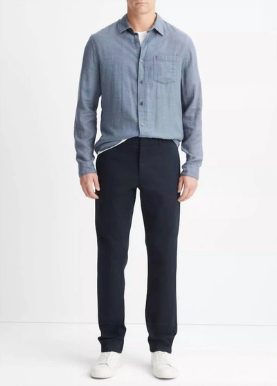 Vince Griffith Chino Cotton Twill Pant In Coastal In Black
