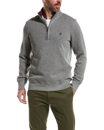 BROOKS BROTHERS FRENCH RIB 1/2-ZIP PULLOVER