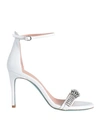 Fratelli Russo Woman Sandals White Size 11 Leather