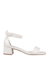 Carrano Woman Sandals White Size 7 Leather