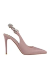 Gai Mattiolo Woman Pumps Pastel Pink Size 8 Textile Fibers In Pink