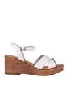 Cinzia Soft Woman Sandals White Size 7 Leather