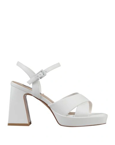 Gai Mattiolo Woman Sandals White Size 8 Leather