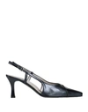 MELLUSO MELLUSO WOMAN PUMPS MIDNIGHT BLUE SIZE 8 LEATHER