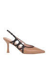 ANNA F ANNA F. WOMAN PUMPS BROWN SIZE 9 LEATHER