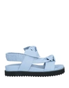 Vicenza ) Woman Sandals Sky Blue Size 10 Leather