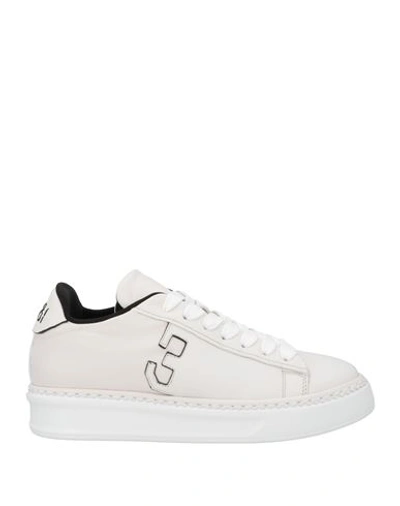 Fabi Woman Sneakers Off White Size 7 Leather