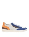 Date D. A.t. E. Man Sneakers Blue Size 7 Leather, Textile Fibers In Blue