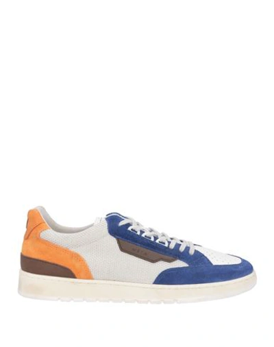 Date D. A.t. E. Man Sneakers Blue Size 7 Leather, Textile Fibers