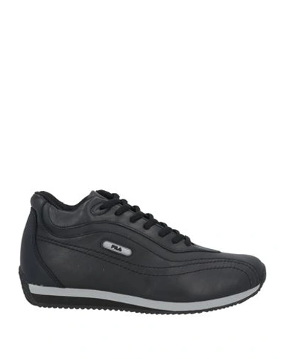 Fila Man Sneakers Black Size 9 Leather
