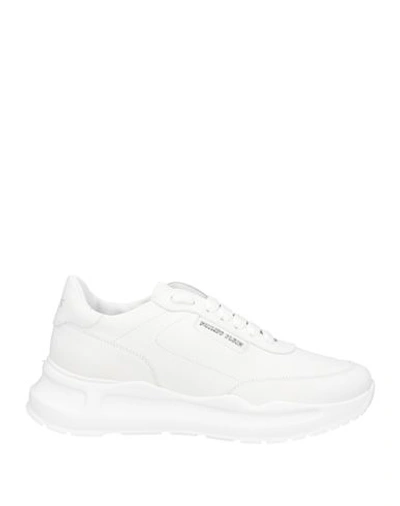 Philipp Plein Man Sneakers White Size 9 Leather