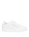 Philipp Plein Man Sneakers White Size 8 Leather
