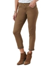 DEMOCRACY GINGER SNAP ANKLE SKIMMER PANTS IN BROWN