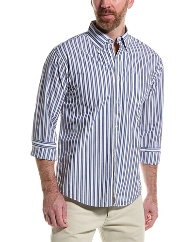 Brooks Brothers Stripe Woven Shirt In Pink
