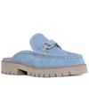 Donald Pliner Lug Sole Mule In Blue