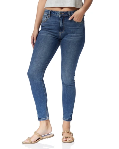 Hidden High Rise Skinny Jean In Dark Wash In Blue