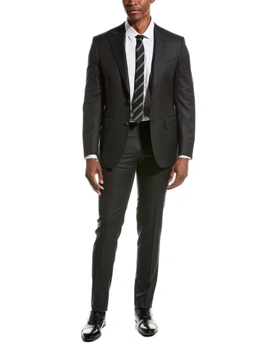 Canali 2pc Wool Suit In Black