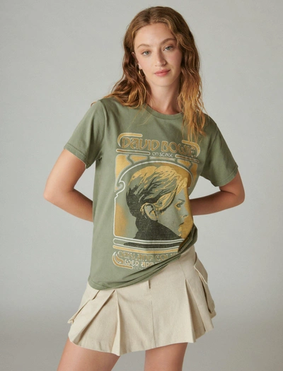 Lucky Brand Women's Bowie Concert Graphic-print T-shirt In Green