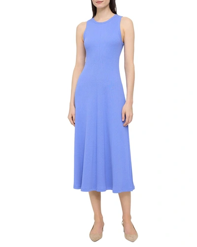 Theory Racer Midi Dress In Blue