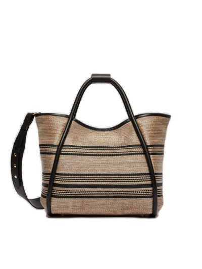 Max Mara Marinestripes Tote Bag In Multi