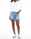 Pistola Connor Relaxed High Rise Vintage Shorts In Solstice Vintage In Blue
