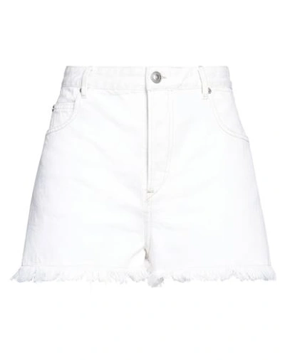 Marant Etoile Eneidao Denim Shorts In White