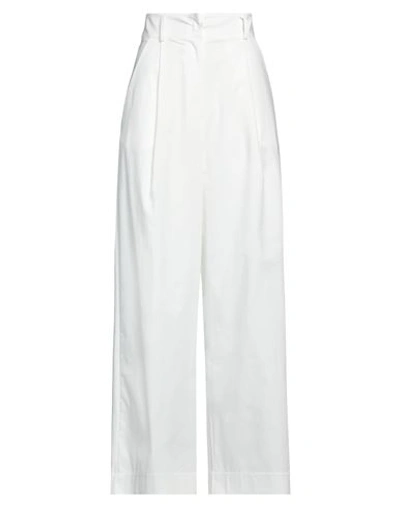 Daniele Fiesoli Woman Pants Ivory Size 3 Cotton, Nylon, Elastane In White