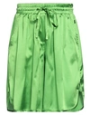 El La® Lago Di Como El La Lago Di Como Woman Shorts & Bermuda Shorts Green Size 6 Silk, Elastane