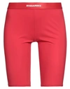 DSQUARED2 DSQUARED2 WOMAN LEGGINGS RED SIZE S POLYAMIDE, ELASTANE