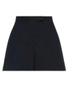 Emporio Armani Woman Shorts & Bermuda Shorts Navy Size 12 Cotton In Navy Blue
