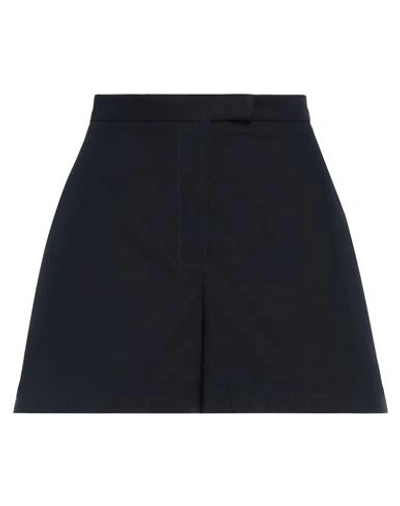 Emporio Armani Woman Shorts & Bermuda Shorts Navy Blue Size 12 Cotton
